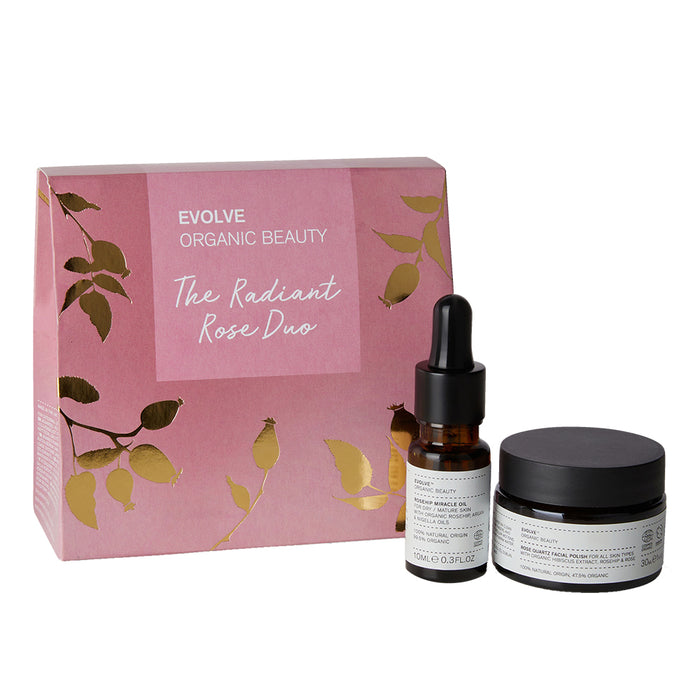 Evolve Beauty The Radiant Rose Duo Gift Set