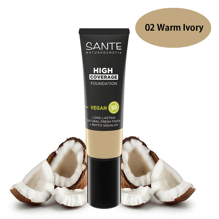 Sante High Coverage Foundation 02 Warm Ivory 25ml