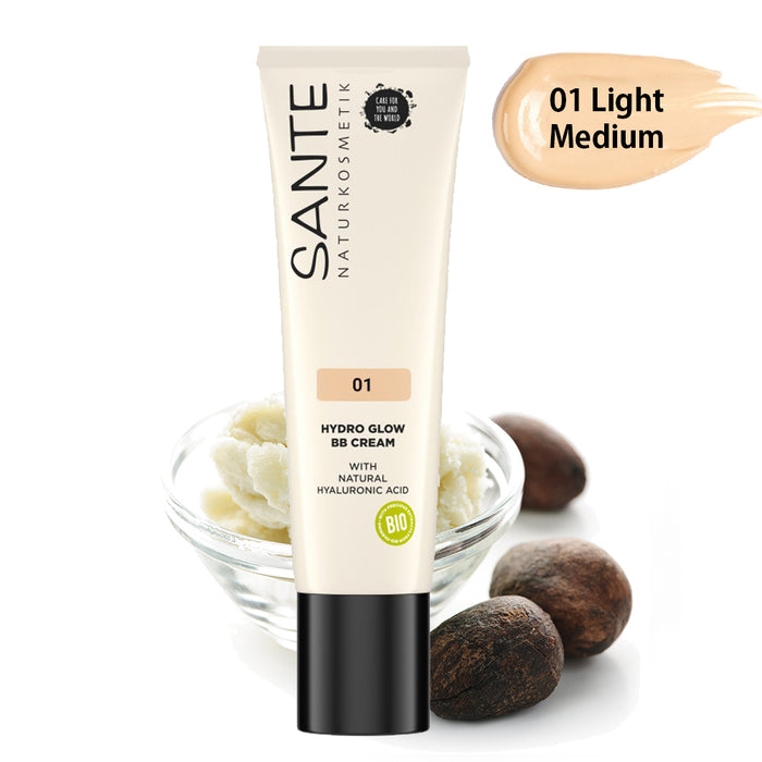 — Hydro Light-Medium UOrganic Cream 01 Sante BB Glow 30ml