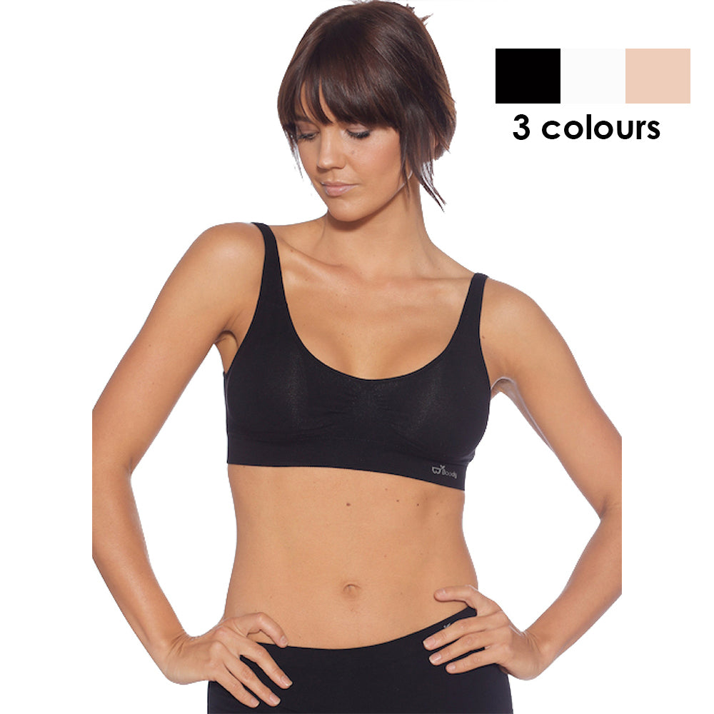 Boody Bamboo Padded Shaper Crop Bra – Natural Holdings